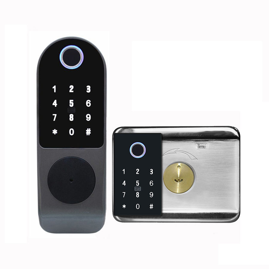 Digital Smart Lock Outdoor Gate Smart Electric Rim Lock